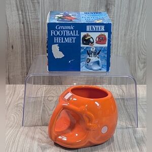 Vintage 93 New Old Stock Cleveland Browns Orange Football Helmet Mug Or Holder